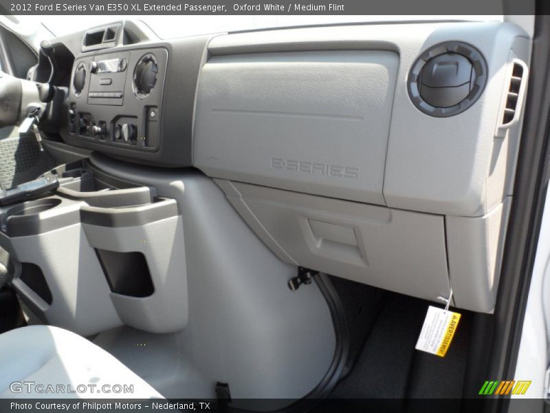 Oxford White / Medium Flint 2012 Ford E Series Van E350 XL Extended Passenger
