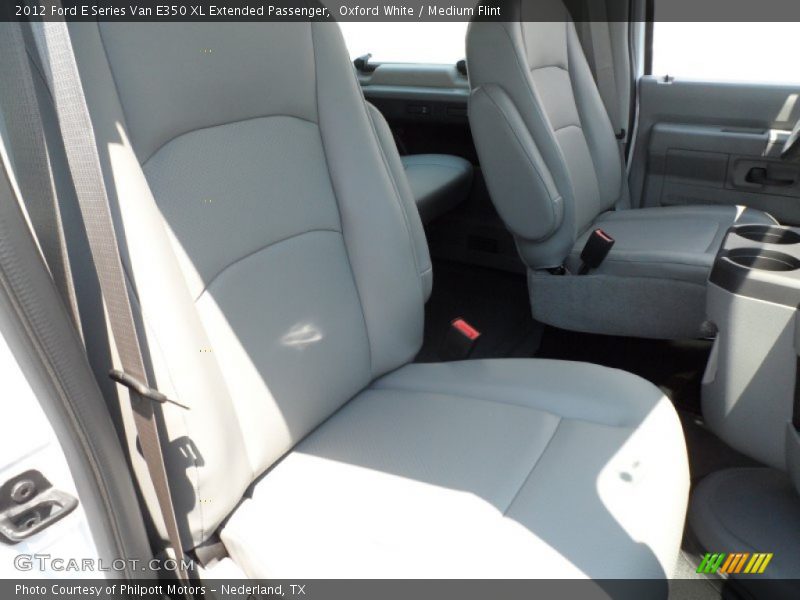 Oxford White / Medium Flint 2012 Ford E Series Van E350 XL Extended Passenger