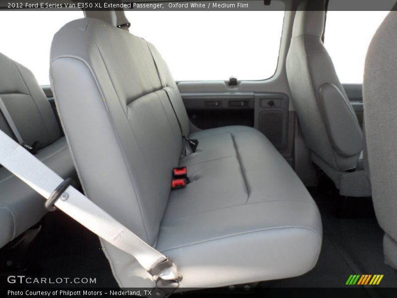 Rear Seat of 2012 E Series Van E350 XL Extended Passenger