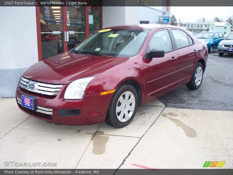 Merlot Metallic / Light Stone 2007 Ford Fusion S