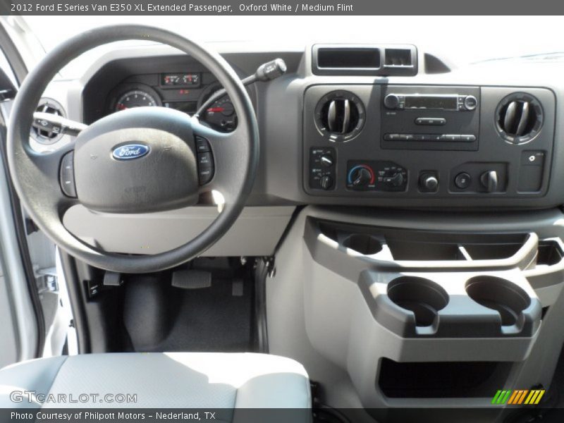Dashboard of 2012 E Series Van E350 XL Extended Passenger