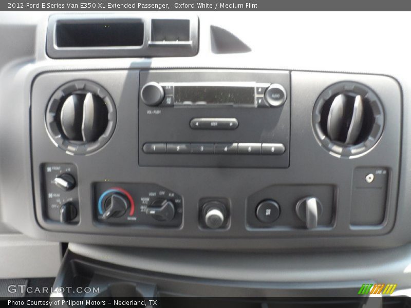 Controls of 2012 E Series Van E350 XL Extended Passenger