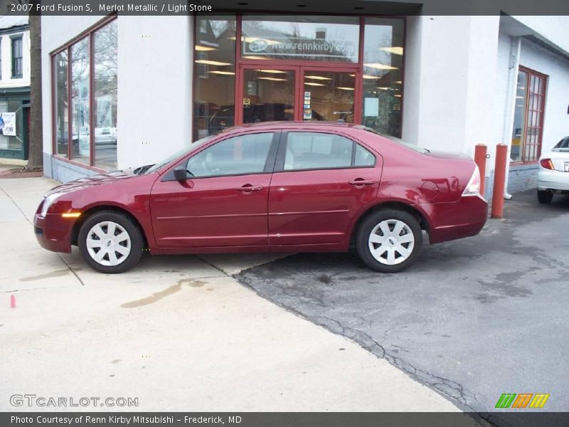 Merlot Metallic / Light Stone 2007 Ford Fusion S