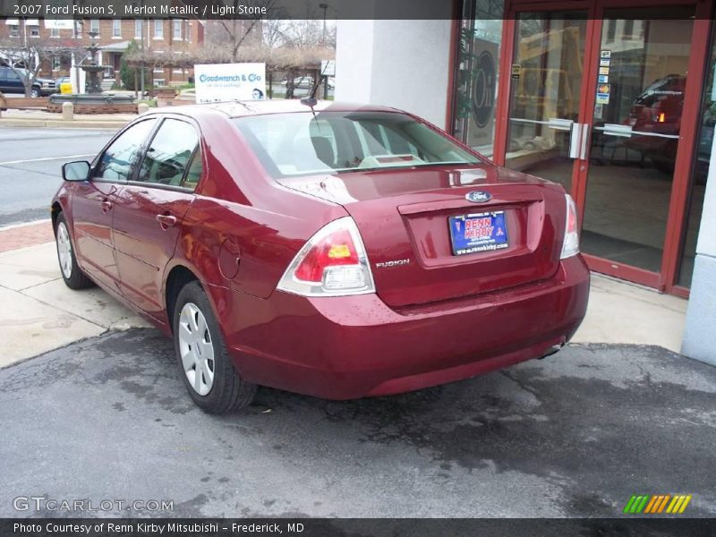 Merlot Metallic / Light Stone 2007 Ford Fusion S