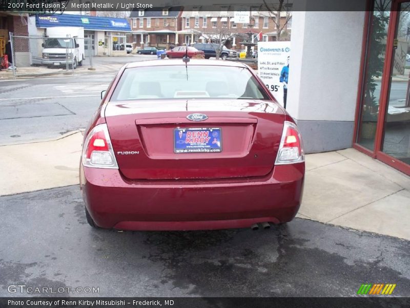 Merlot Metallic / Light Stone 2007 Ford Fusion S