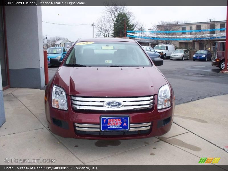 Merlot Metallic / Light Stone 2007 Ford Fusion S