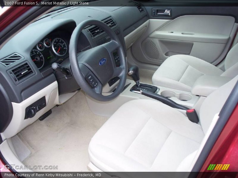Merlot Metallic / Light Stone 2007 Ford Fusion S