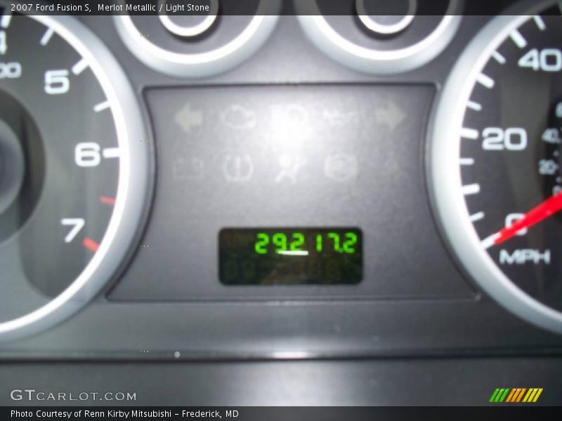 Merlot Metallic / Light Stone 2007 Ford Fusion S