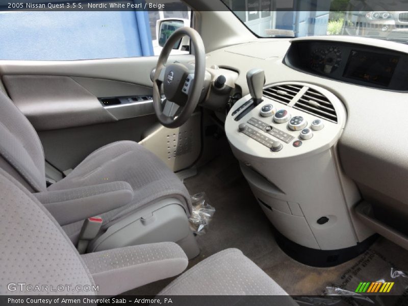 Nordic White Pearl / Beige 2005 Nissan Quest 3.5 S