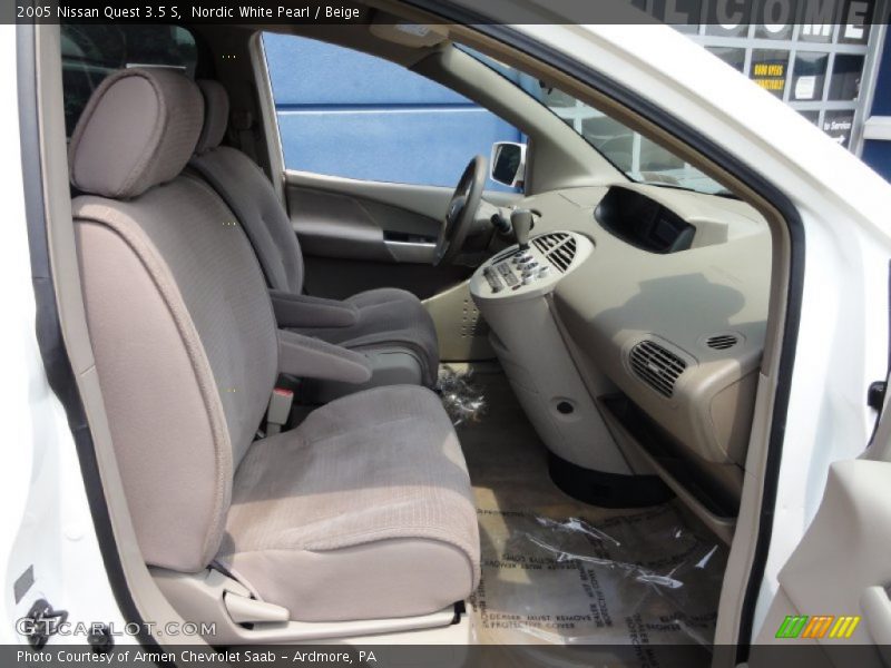 Nordic White Pearl / Beige 2005 Nissan Quest 3.5 S