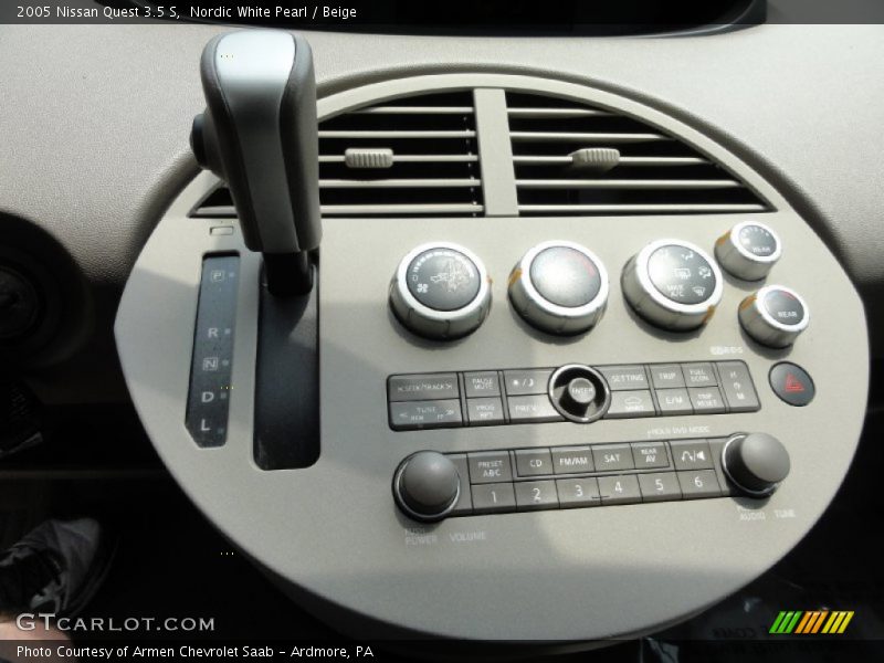 Nordic White Pearl / Beige 2005 Nissan Quest 3.5 S