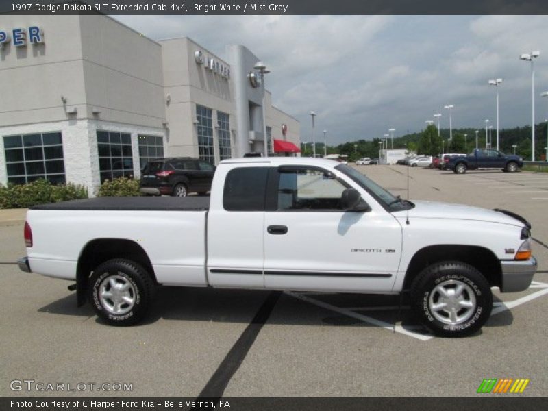 Bright White / Mist Gray 1997 Dodge Dakota SLT Extended Cab 4x4