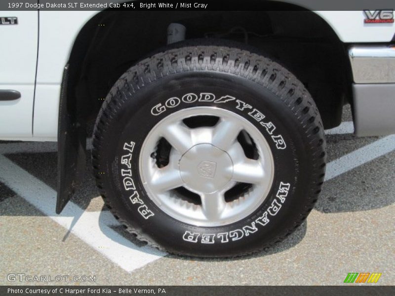Bright White / Mist Gray 1997 Dodge Dakota SLT Extended Cab 4x4