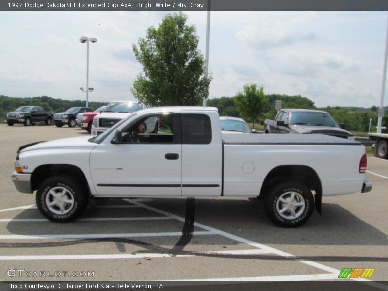 Bright White / Mist Gray 1997 Dodge Dakota SLT Extended Cab 4x4