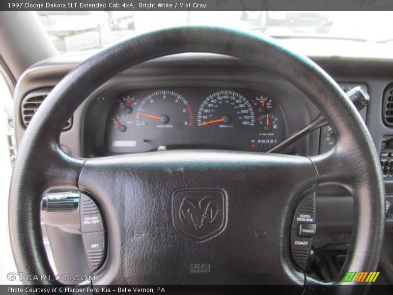 Bright White / Mist Gray 1997 Dodge Dakota SLT Extended Cab 4x4