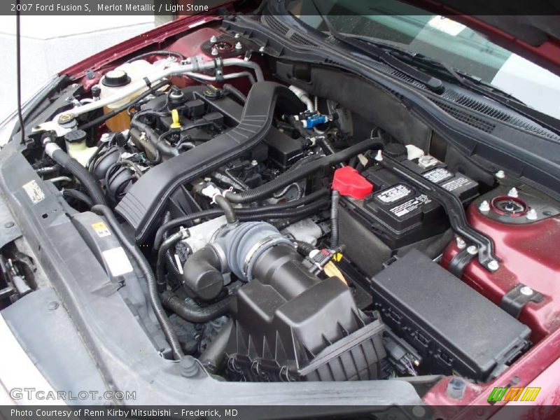 Merlot Metallic / Light Stone 2007 Ford Fusion S
