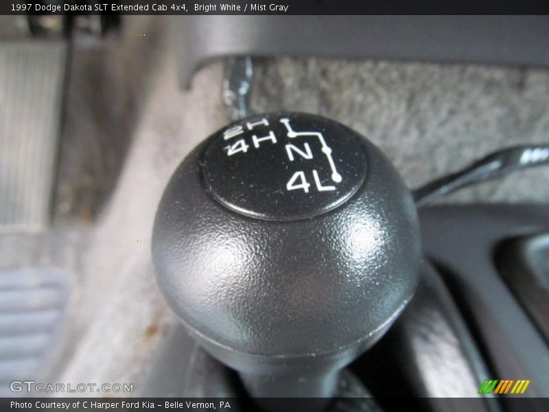 Bright White / Mist Gray 1997 Dodge Dakota SLT Extended Cab 4x4