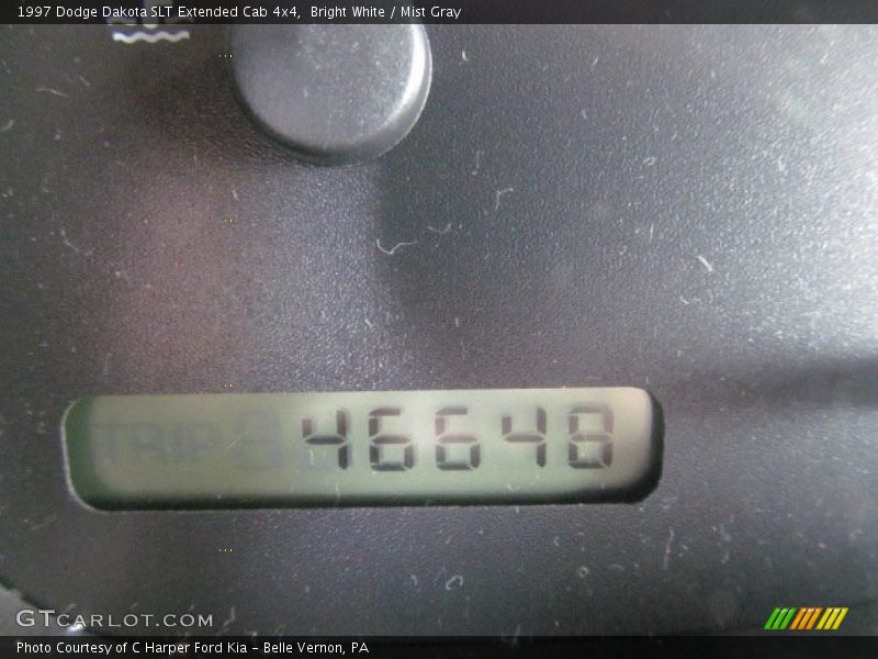 Bright White / Mist Gray 1997 Dodge Dakota SLT Extended Cab 4x4