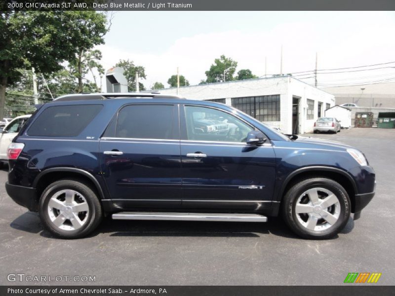 Deep Blue Metallic / Light Titanium 2008 GMC Acadia SLT AWD