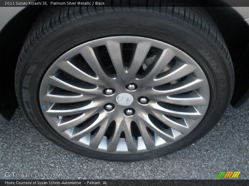 Platinum Silver Metallic / Black 2011 Suzuki Kizashi SE