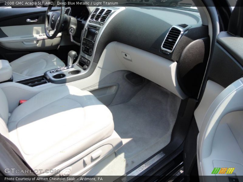 Deep Blue Metallic / Light Titanium 2008 GMC Acadia SLT AWD