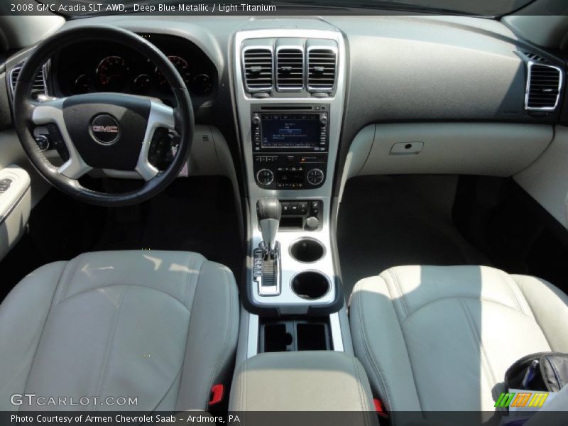 Deep Blue Metallic / Light Titanium 2008 GMC Acadia SLT AWD