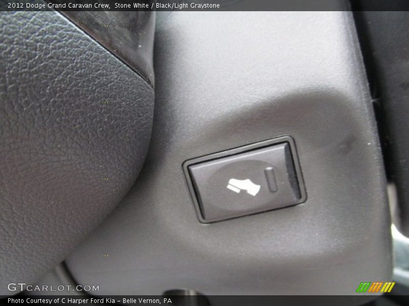 Stone White / Black/Light Graystone 2012 Dodge Grand Caravan Crew