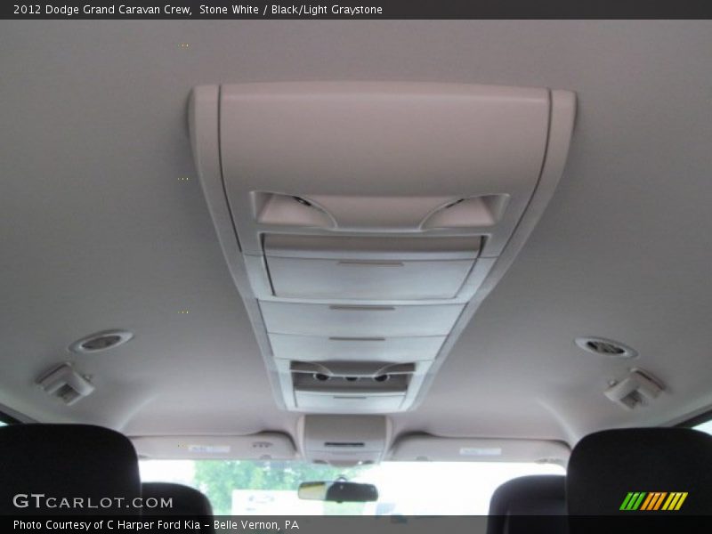 Stone White / Black/Light Graystone 2012 Dodge Grand Caravan Crew