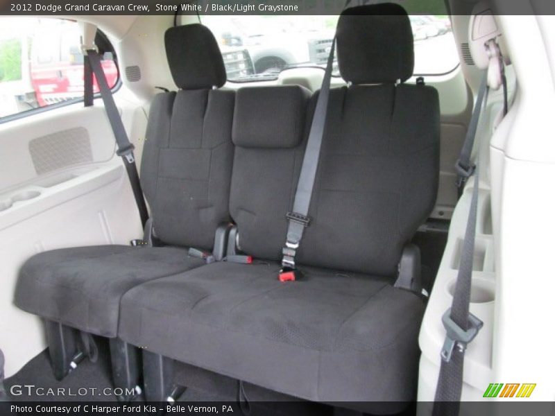 Stone White / Black/Light Graystone 2012 Dodge Grand Caravan Crew