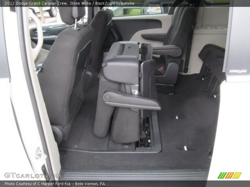 Stone White / Black/Light Graystone 2012 Dodge Grand Caravan Crew