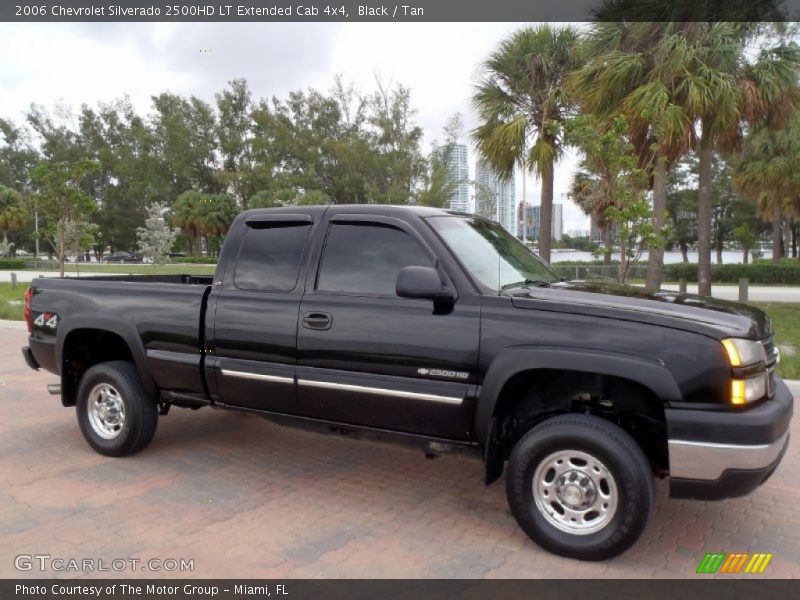 Black / Tan 2006 Chevrolet Silverado 2500HD LT Extended Cab 4x4