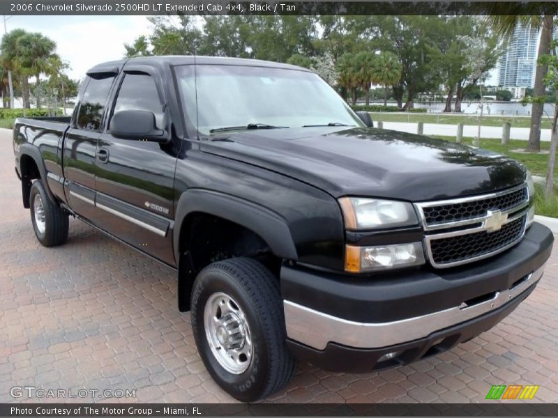 Black / Tan 2006 Chevrolet Silverado 2500HD LT Extended Cab 4x4