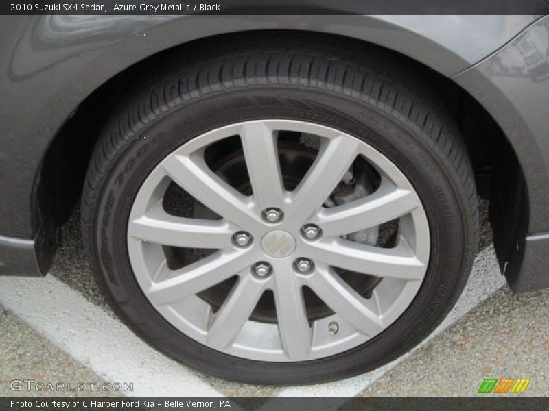 Azure Grey Metallic / Black 2010 Suzuki SX4 Sedan