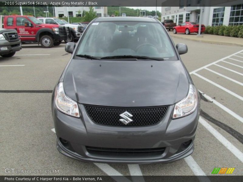 Azure Grey Metallic / Black 2010 Suzuki SX4 Sedan