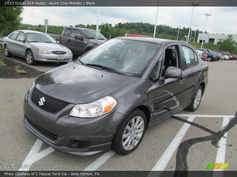 Azure Grey Metallic / Black 2010 Suzuki SX4 Sedan