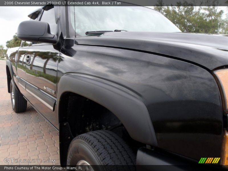 Black / Tan 2006 Chevrolet Silverado 2500HD LT Extended Cab 4x4