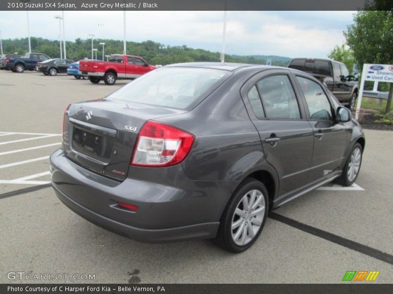 Azure Grey Metallic / Black 2010 Suzuki SX4 Sedan