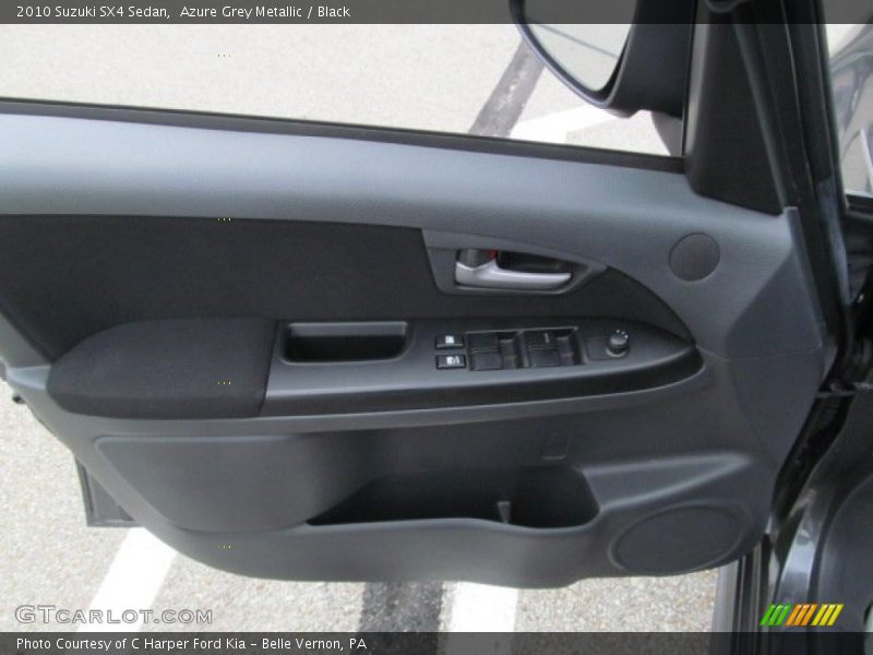 Azure Grey Metallic / Black 2010 Suzuki SX4 Sedan