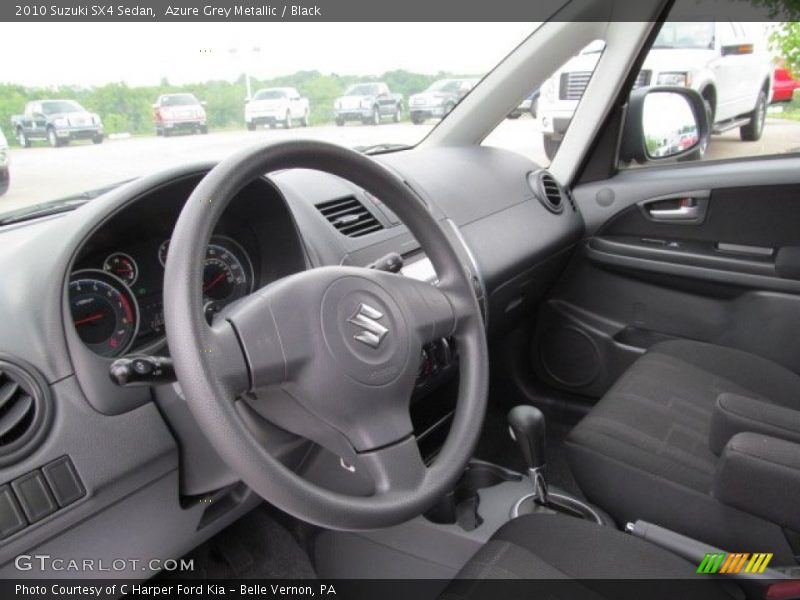 Azure Grey Metallic / Black 2010 Suzuki SX4 Sedan