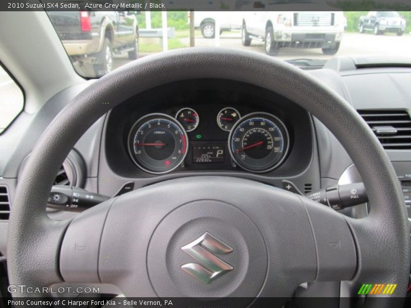Azure Grey Metallic / Black 2010 Suzuki SX4 Sedan