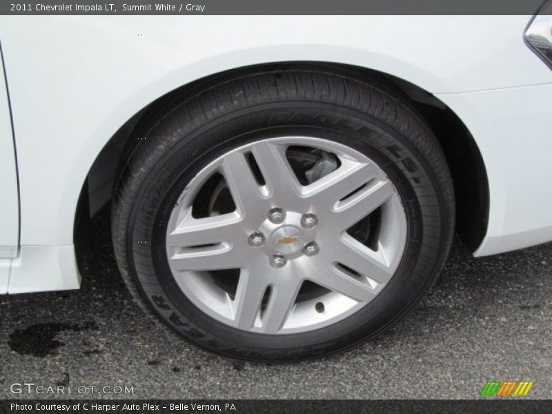Summit White / Gray 2011 Chevrolet Impala LT