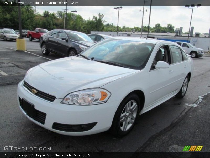 Summit White / Gray 2011 Chevrolet Impala LT