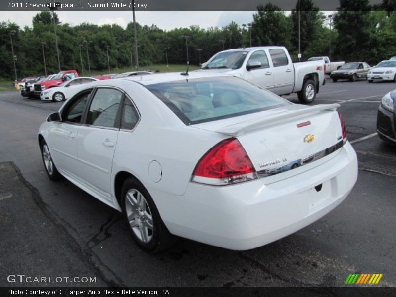 Summit White / Gray 2011 Chevrolet Impala LT