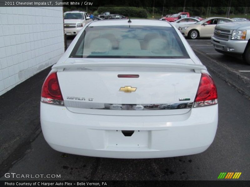 Summit White / Gray 2011 Chevrolet Impala LT