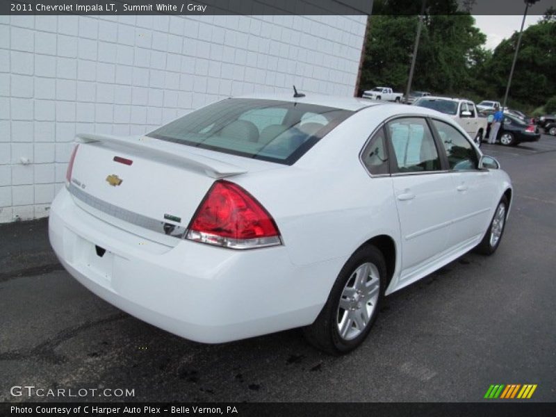 Summit White / Gray 2011 Chevrolet Impala LT