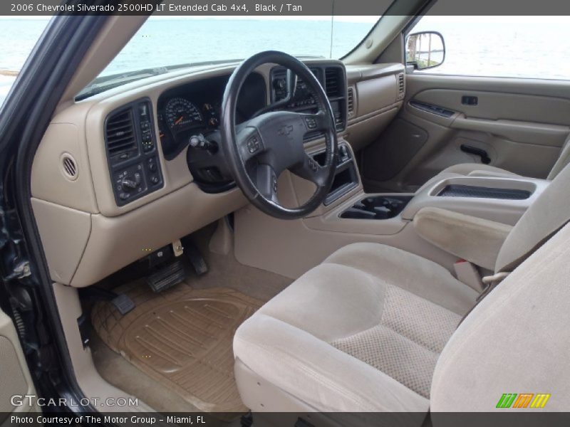 Black / Tan 2006 Chevrolet Silverado 2500HD LT Extended Cab 4x4