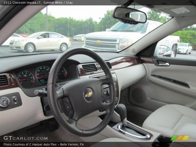 Summit White / Gray 2011 Chevrolet Impala LT