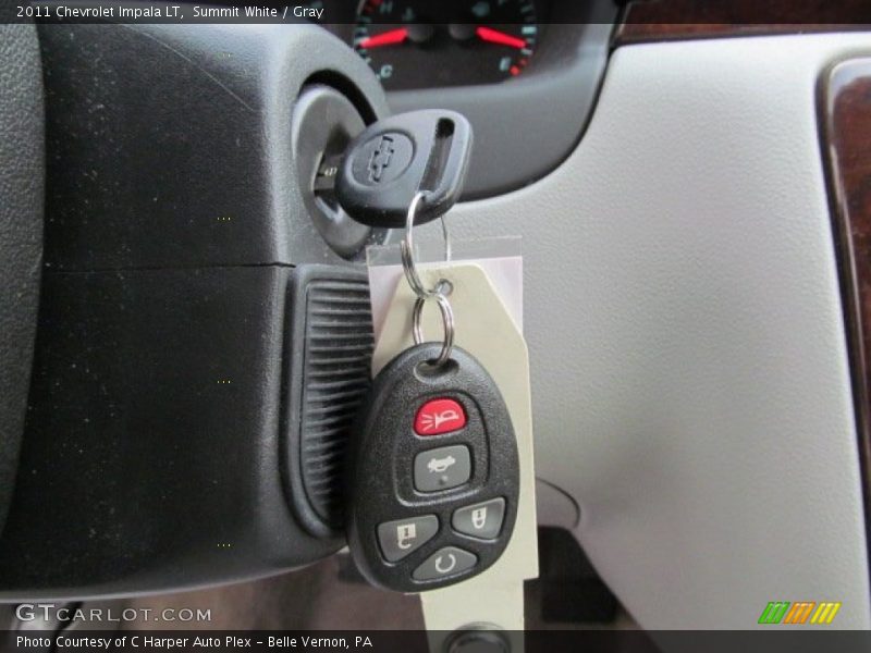 Summit White / Gray 2011 Chevrolet Impala LT