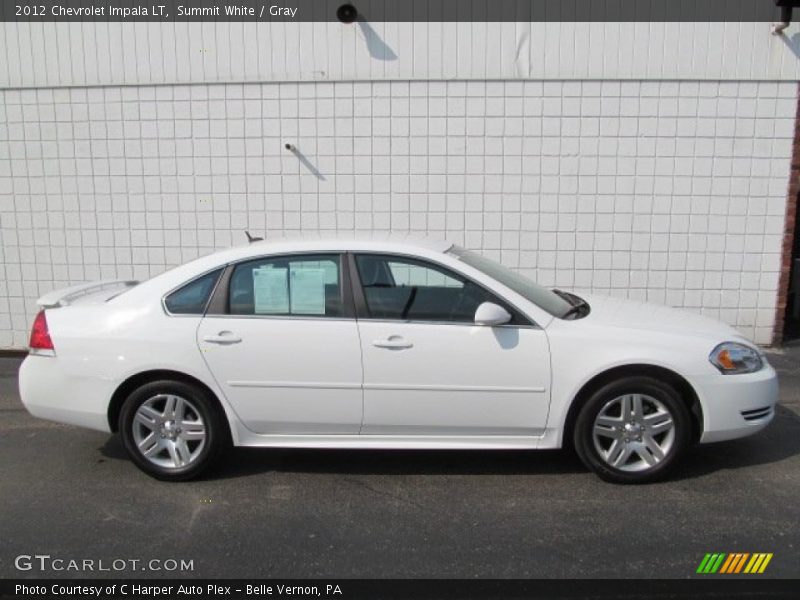 Summit White / Gray 2012 Chevrolet Impala LT