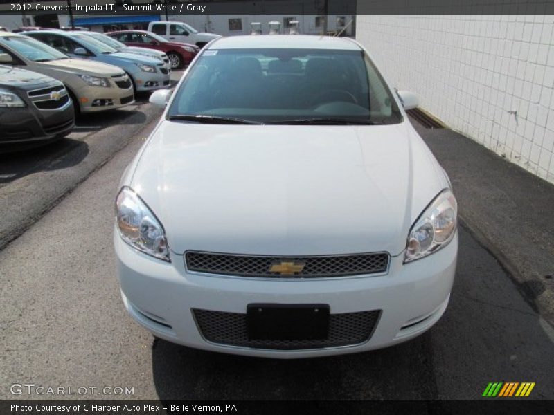 Summit White / Gray 2012 Chevrolet Impala LT